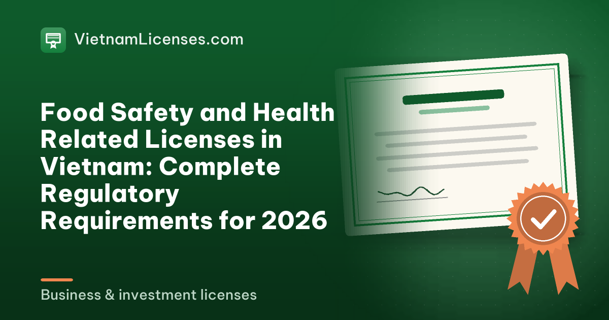 Food Safety and Health Related Licenses in Vietnam: Complete Regulatory Requirements for 2026